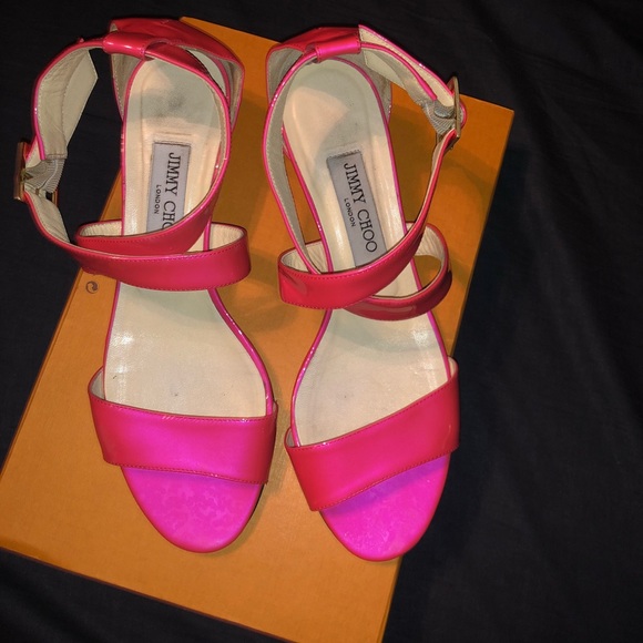 Jimmy Choo Shoes - Jimmy Choo patent leather sandals Jimmy Choo Shoes - Jimmy Choo patent leather sandals